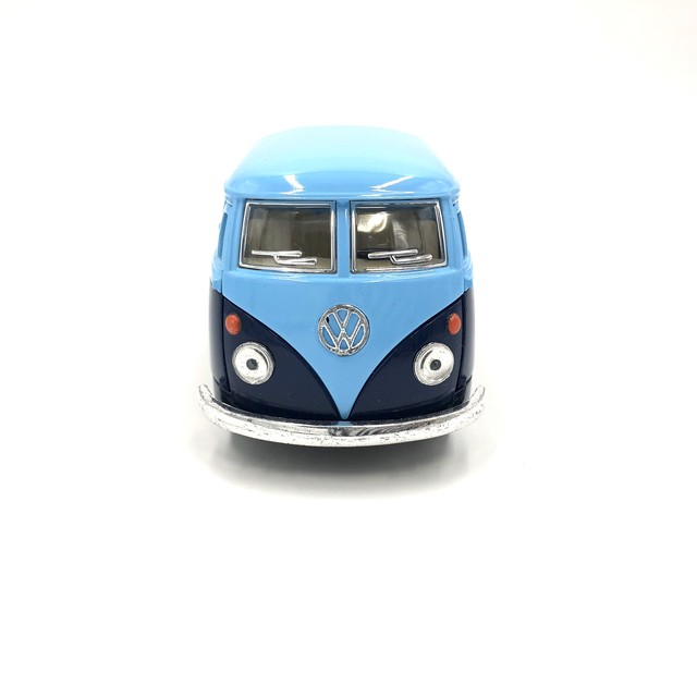 Kinsmart プルバックミニカー 1963 ワーゲンピックアップトラック 水色 濃青 Us Toy Vacation For Life Japan