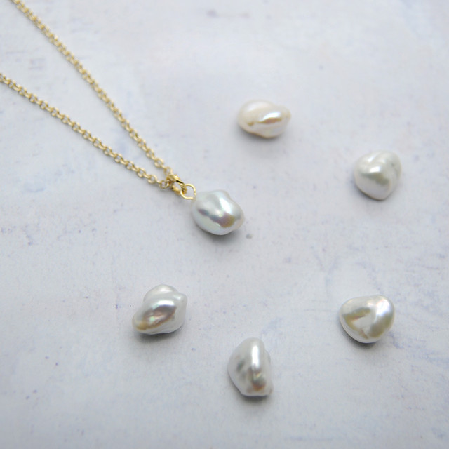 うっとりする光沢 淡水パール ペンダント バロック パール 50cm Pe 025 Coharu Pearl