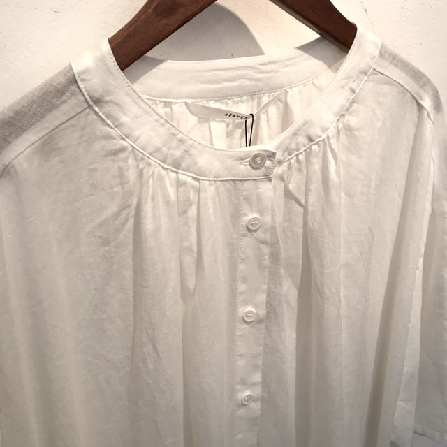 Sale40 Off Heavenly コットンリネン ギャザーワンピース ホワイト 白 ヘブンリー Cocoa ココア ハンドメイド雑貨 Tシャツ アクセサリー 洋服の通販