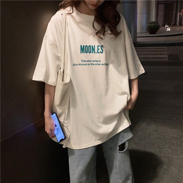 お洒落女子 ゆったり 着回し力抜群 ラウンドネック 半袖 Tシャツ トップス 75shops