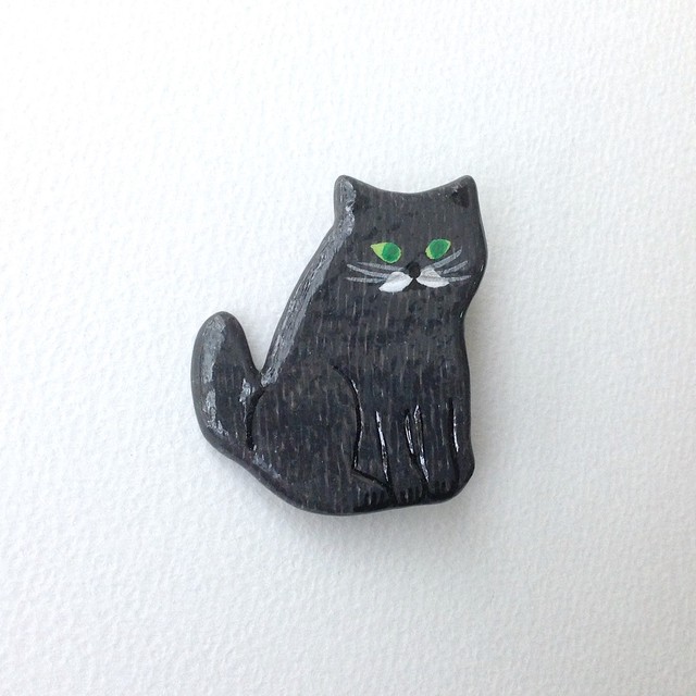 黒猫 ブローチ Eikobo