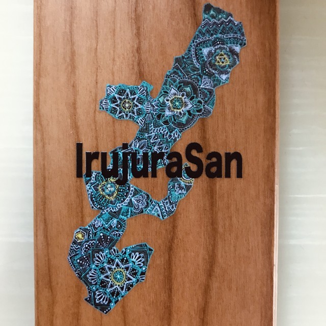 木製 スマホカバー Iphoneカバー オリジナル沖縄地図デザイン Irujurasan