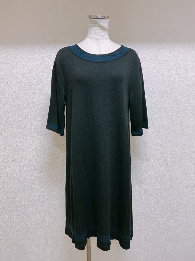 イッセイミヤケ 半袖ワンピース 黒 Issey Miyake Haat Heart Uta