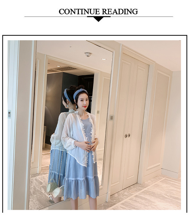 マタニティ ワンピース カーディガン ふんわりワンピースセット キャミワンピ 春夏 マタニティーワンピース専門店 Ninpuku