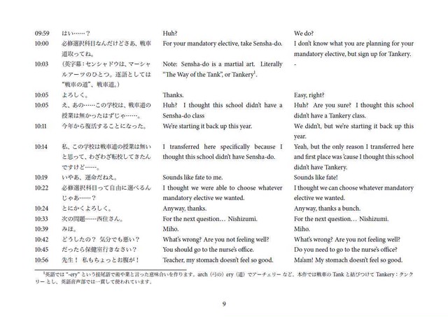ガルパンで学ぶ英語 教授の物販