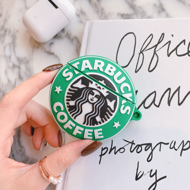 Airpods Pro Airpods ケース 保護 カバー エアーポッズプロ エアポッズ第1世代 第2世代 シリコンケース カラビナ付き スターバックス かわいいairpodsケース Apple Watchバンド Iphoneケース New I