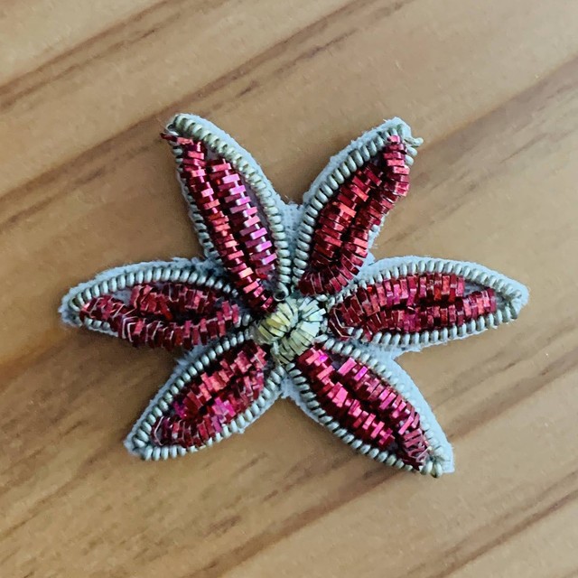 金モール刺繍ワッペン No.31(30年近く前にインドより輸入)