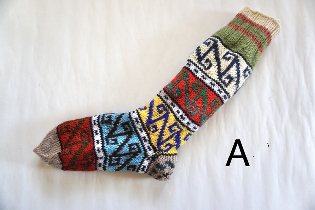 トルコおばあちゃんの手編み靴下 Ramru