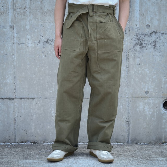 40-50s french military M-35 motorcycle pants - 수박빈티지