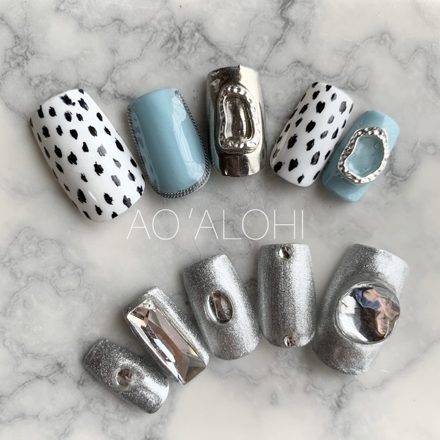 シルバーネイル Ao Alohi Nail