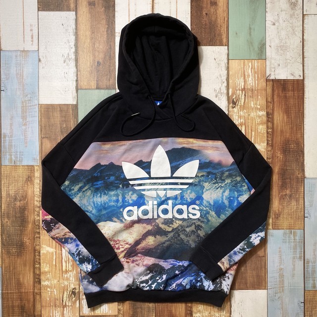 Adidas アディダスオリジナルス パーカー マウンテンクラッシュ ビッグロゴ Furugi屋ut Adidas アディダスオリジナルス パーカー マウンテンクラッシュ ビッグロゴ Furugi屋ut