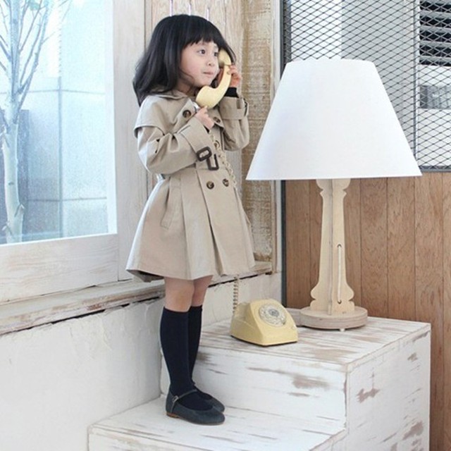 オシャレアウター トレンチコート スプリングコート キッズコート 女の子 コート 子供服 韓国風 ジャケット ジャケット ベビー 春秋着 薄手 Selectshop Cocon