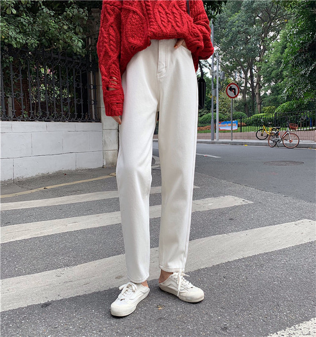 ホワイトパンツ 白パンツ 白コーデ シガレットパンツ ハイウエスト パンツ ハイウェスト ハイウェストパンツ パンツスタイル カジュアル デイリー 通勤 韓国 オルチャン 韓国ファッション 新作 春 秋冬 秋 冬 Om 230 Musubi Me 韓国 オルチャン レディースファッション