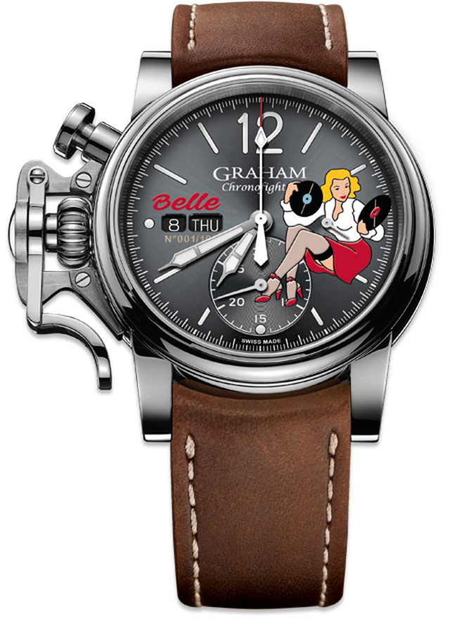 【GRAHAM グラハム】Chronofighter Vintage Nose Art Ltd クロノファイターヴィンテージ ノーズアート『Belle ベル』世界限定100本/国内正規品 腕時計