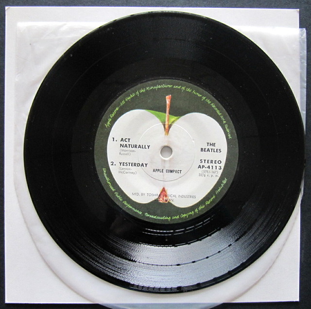 65 Ep ビートルズ 恋のアドバイス 4曲コンパクト Apple 音盤窟レコード