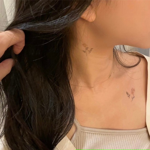 Long Flower タトゥーシール Dear Me