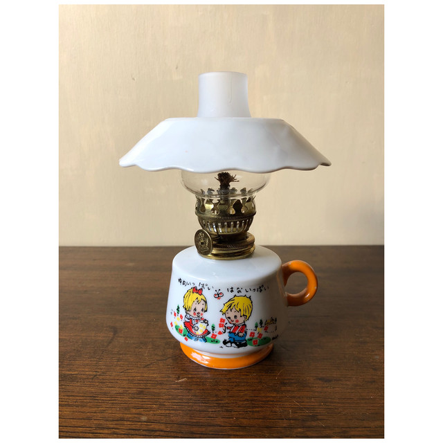 昭和レトロ 可愛いアルコールランプ 陶器 オイルランプ Fine Quality K K Originals Japan 日本製 ファンシー雑貨 Choice