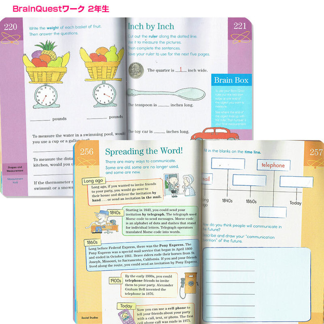 ブレインクエスト 英語ワーク 小2 Brain Quest Workbook Grade 2 英語絵本の わんこ英語books