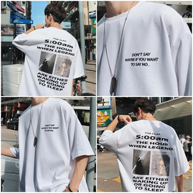 バックプリント ｔシャツ メンズ レディース オーバーサイズ 白 ストリート系 ビッグシルエット 韓国 ホワイト ｘｌ Apa