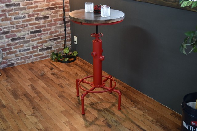 Smoky Bar Table RD / ヴィンテージスタイル スモーキー バーテーブル / レッド