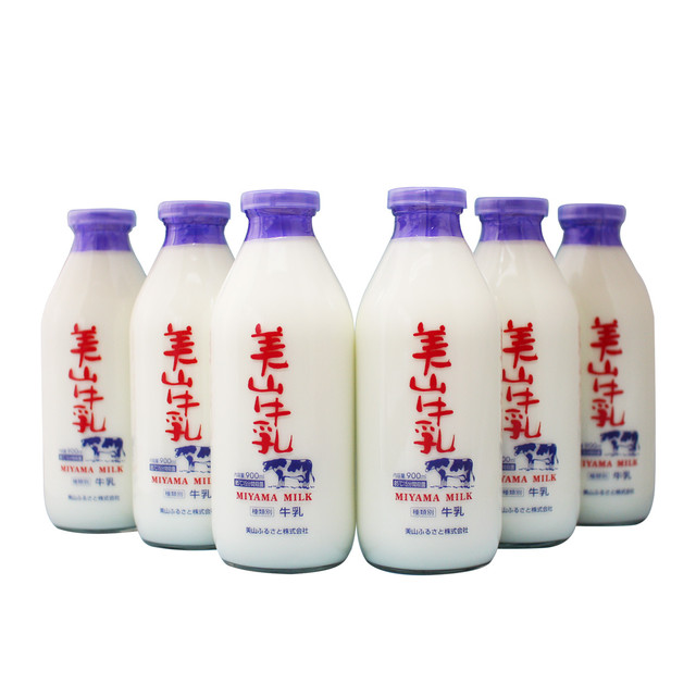 美山牛乳 瓶入り900mℓ 6本セット
