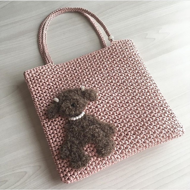 キラキラトートバッグ ｓｈａｎｔｉ トイプードル 受注製作商品 クルーズ インターナショナル Crews Theshop