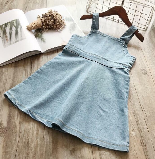 デニム ワンピース カジュアル 可愛い 無地 女の子 オールシーズン ポケット キッズ Bn335 Berceau Select Shop ベルソー セレクトショップ キッズ 親子ペアetc