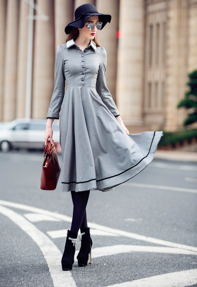 英国 風 ワンピース