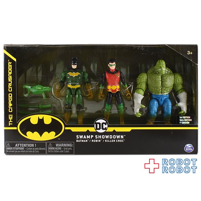 スピンマスター バットマン クリーチャーカオス スワンプ ショウダウン 4インチフィギュア 3パック Robotrobot