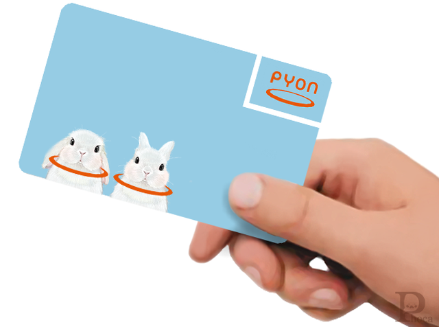 Icカードステッカー ピョン Phoca