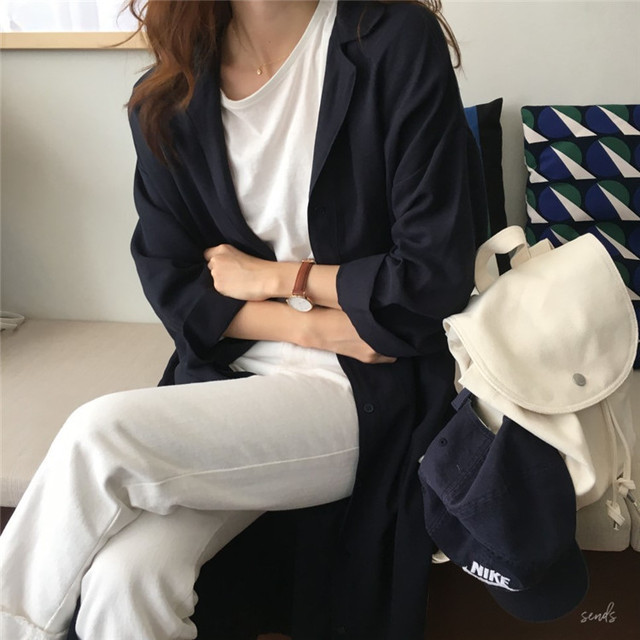ワンピース レディース ロング丈 マキシ丈 シャツワンピース ロングワンピース 無地 長袖 カジュアル 春夏 Yi685 Valentina210