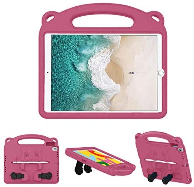 Jpcs Ipad 18 ケース アイパッド 17 9 7 Ipad Air2 Ipad Air ケース ハンドル付き 超軽量 耐衝撃 スタンド機能 ペンホルダー Eva キッズ 子ども用 Apple Ipad 9 7 17 適応 カバー 共通対応カバー ピンク Az Japan Classic