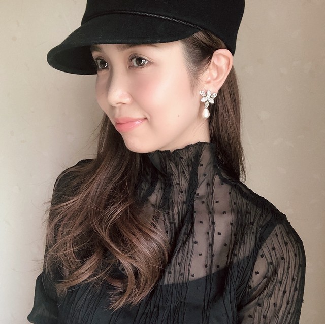 【イヤリング】人気 トライアングルコットンパールイヤリング アクセサリー