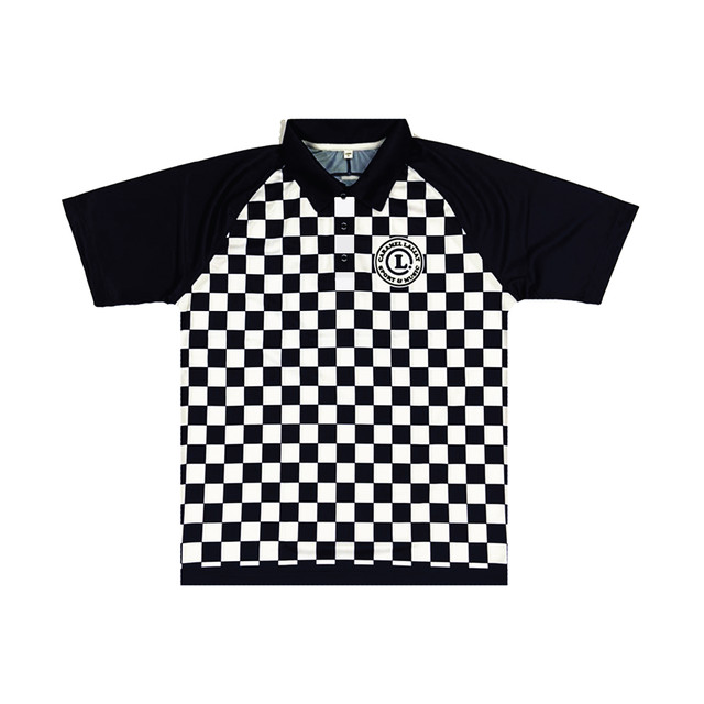 【MEN】ポロシャツ CHECKER BLAC(送料無料)