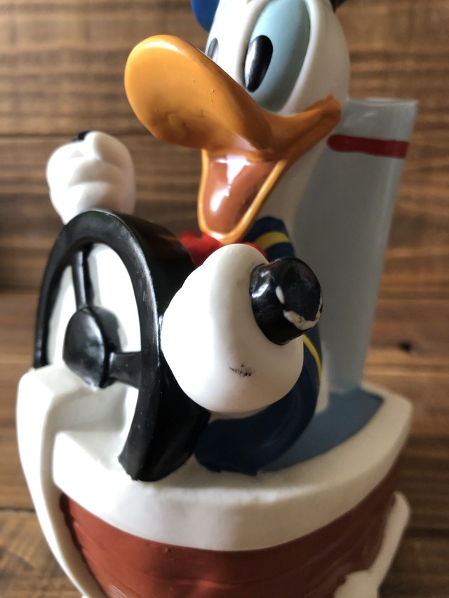 Donald Duck Coin Bank Disney ドナルドダック コインバンク 貯金箱 船 Motorrock Kustomshop Fu Z Korner