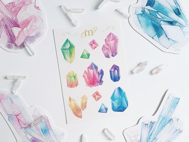 幸運のオルゴナイトシール単品 Miyuplanner 心をゆるやかに整える手帳術