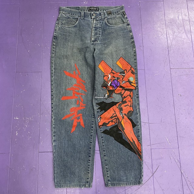 古着 リメイク ペイント パンツ アロア原宿