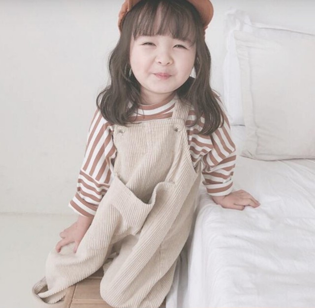 新作オーバーオール 女の子 80 1 サロペット コーデュロイ キッズパンツ ズボン 子供服 Popcandy