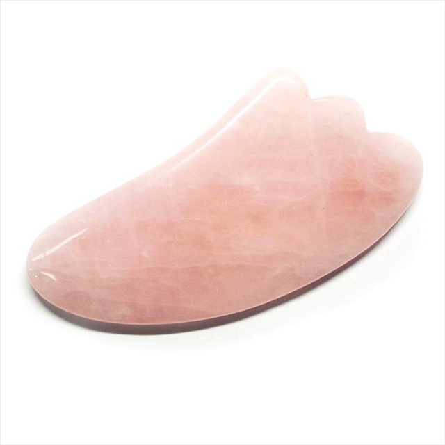 ☆数量限定再入荷☆【美容・小顔効果】天然石 ローズクォーツ かっさ プレートマッサージ