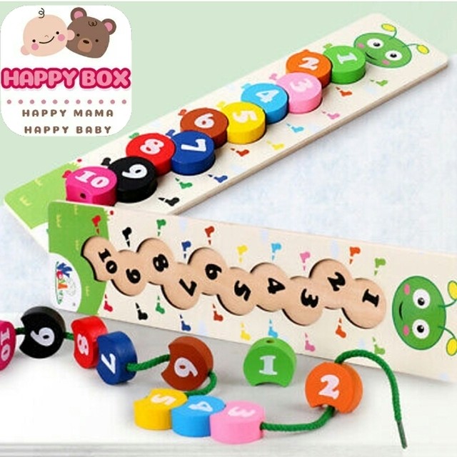 木のパズル 知育玩具 子ども おもちゃ 英語 勉強 保育 赤ちゃん 木のおもちゃ Happybox Selectshop