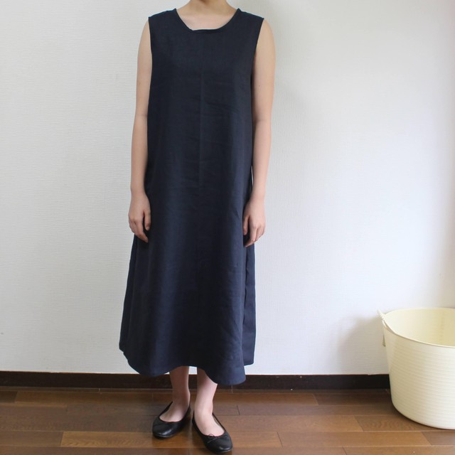 Aラインワンピース Komof Kamakura リネンやガーゼ 天然素材の手作りお洋服