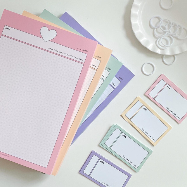 メモパッド Omr マークシート シネマ 韓国文具 Girls Ground La Violette