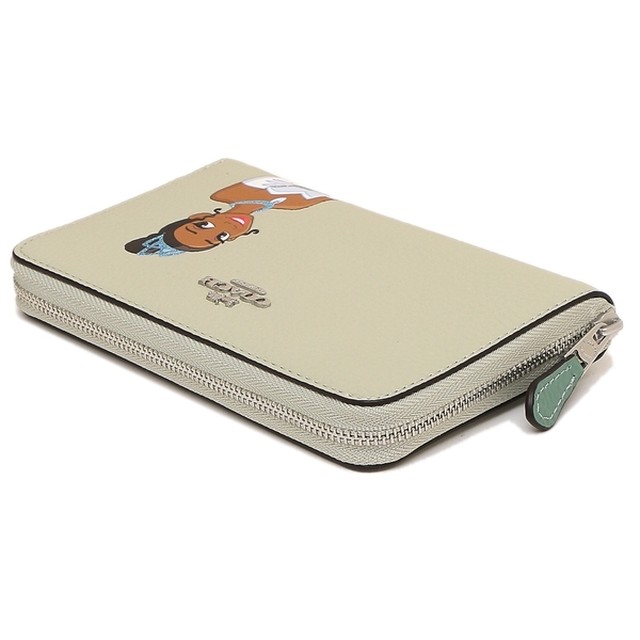 コーチ Coach C26 Svr4c アウトレット 長財布 ディズニー コラボ プリンセスと魔法のキス グリーン レディース Itukl