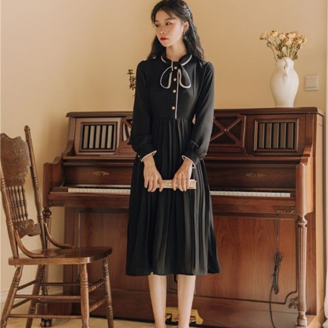 ロングワンピース 長袖 長袖ロングワンピース ワンピース 黒 黒ワンピース 黒 ワンピース 長袖 ワンピース ロング 黒 黒のワンピース 黒のロングワンピース 黒のロングワンピース レディース ワンピース ロングワンピース 秋冬 ワンピース 秋冬 レディース 秋冬物