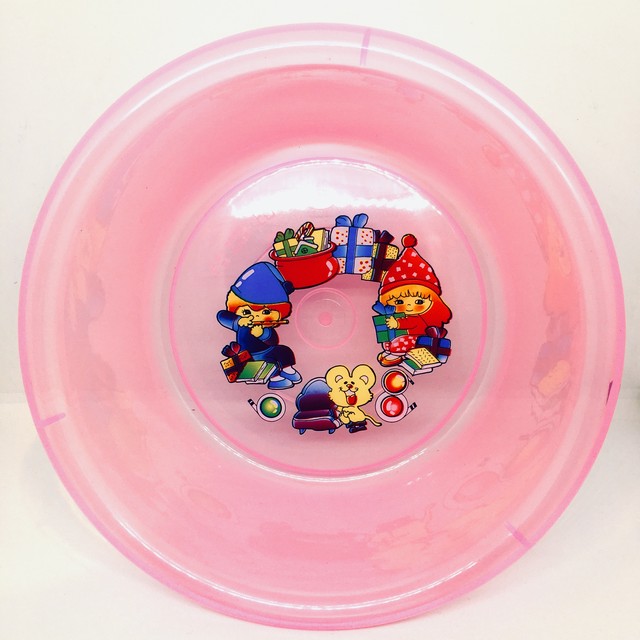 レトロなプラスチック桶 大 ピンク ミントグリーン がらくたや ネバーランド