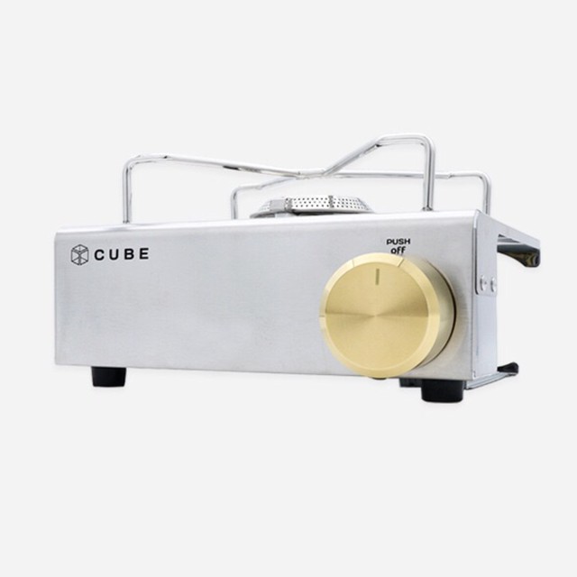 コベアキューブ用 カスタムパーツ 真鍮 ダイヤルキャップ ゴールド Kovea アウトドア q コンロ キャンプ キャンプギア 側面 つるつるタイプ Ncolor