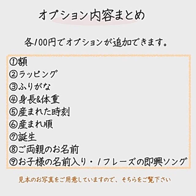 オーダーメイド命名書 選べる11種類 選べる項目 ご自分でカスタマイズ 多様な有料オプション 10 和紙風ちぎり プロの命名書道家による代筆 命名書 専門店