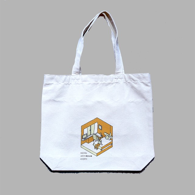 ポケット付きイラストトートバッグ Illustration Tote Bag With Pocket Ante Store
