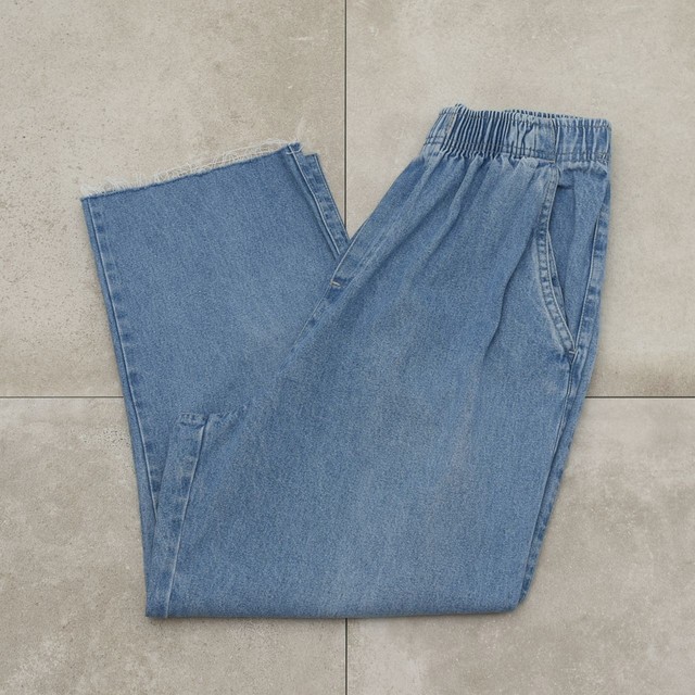 90's JC Penney cut-off denim easy pants