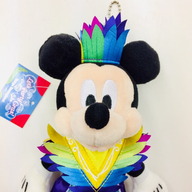 C230 東京ディズニーランド ミッキー ぬいぐるみバッジ レッツパーティグラ Topboyccc